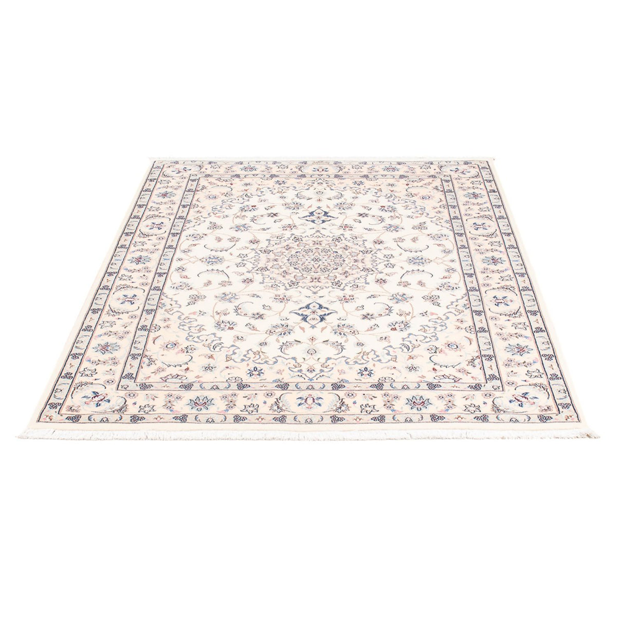 Tapis persan - Nain - Premium - 160 x 108 cm - crème