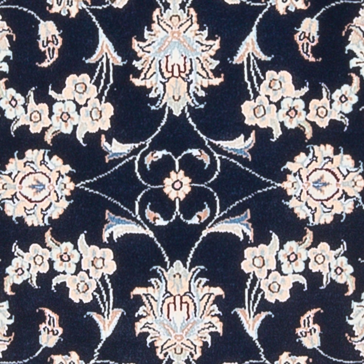 Tapis persan - Nain - Premium - 120 x 81 cm - bleu foncé