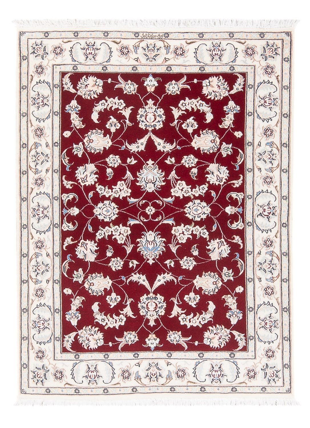 Tapis persan - Nain - Premium - 115 x 80 cm - rouge