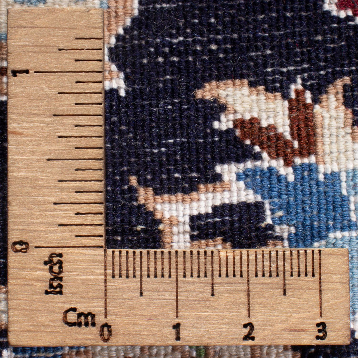 Tapis de couloir Tapis persan - Nain - Premium - 213 x 35 cm - bleu foncé