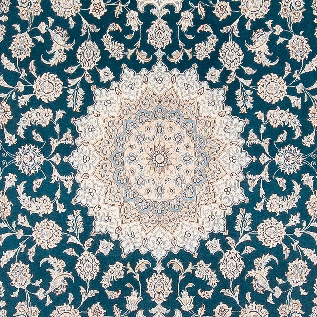 Tapis persan - Nain - 300 x 200 cm - vert