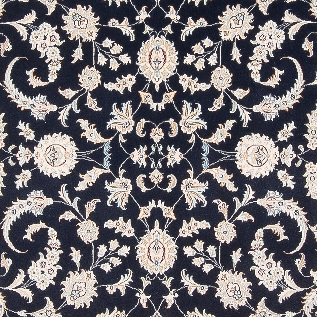 Tapis persan - Nain - 291 x 200 cm - bleu foncé