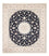 Tapis persan - Nain - 261 x 223 cm - bleu foncé