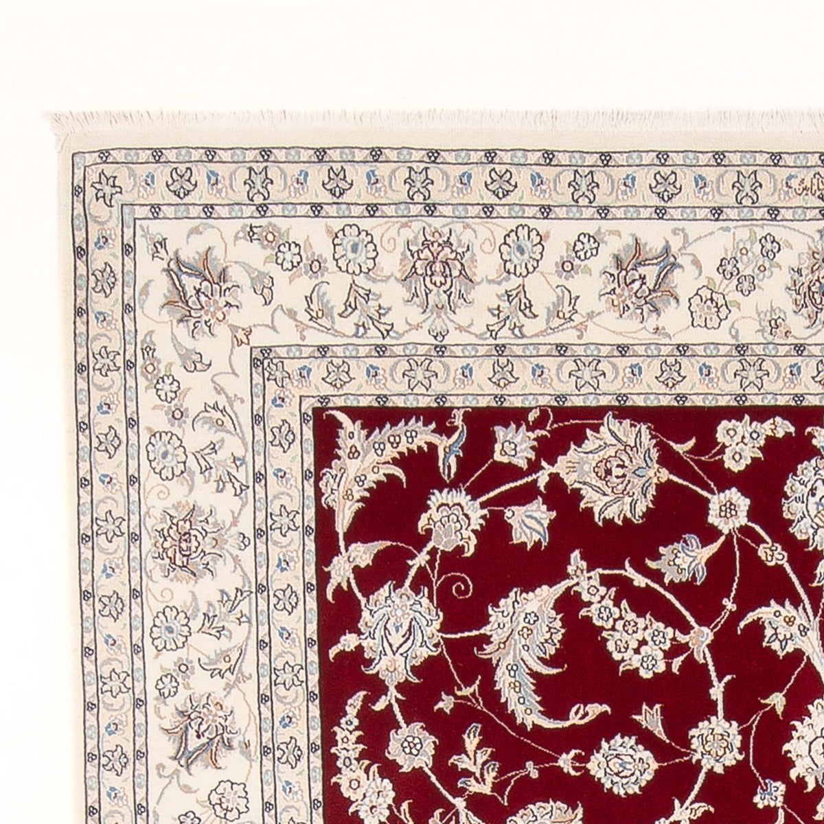 Tapis persan - Nain - 300 x 198 cm - rouge