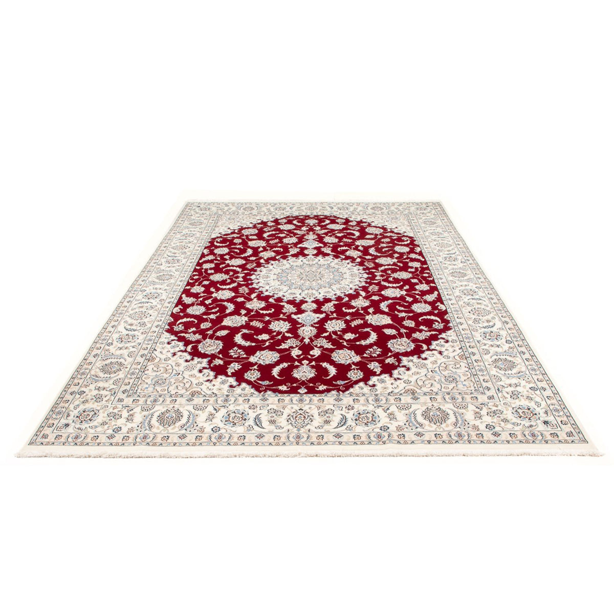 Tapis persan - Nain - 298 x 196 cm - rouge