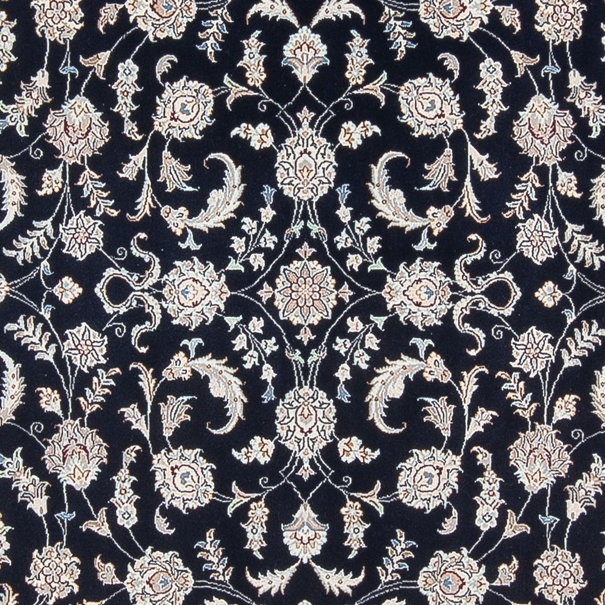 Tapis persan - Nain - Premium - 295 x 197 cm - bleu foncé