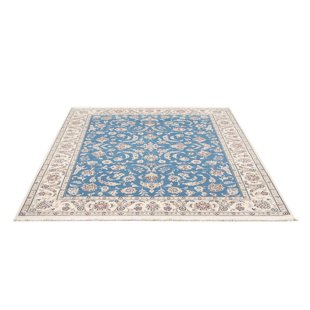 Tapis persan - Nain - Premium - 198 x 152 cm - bleu