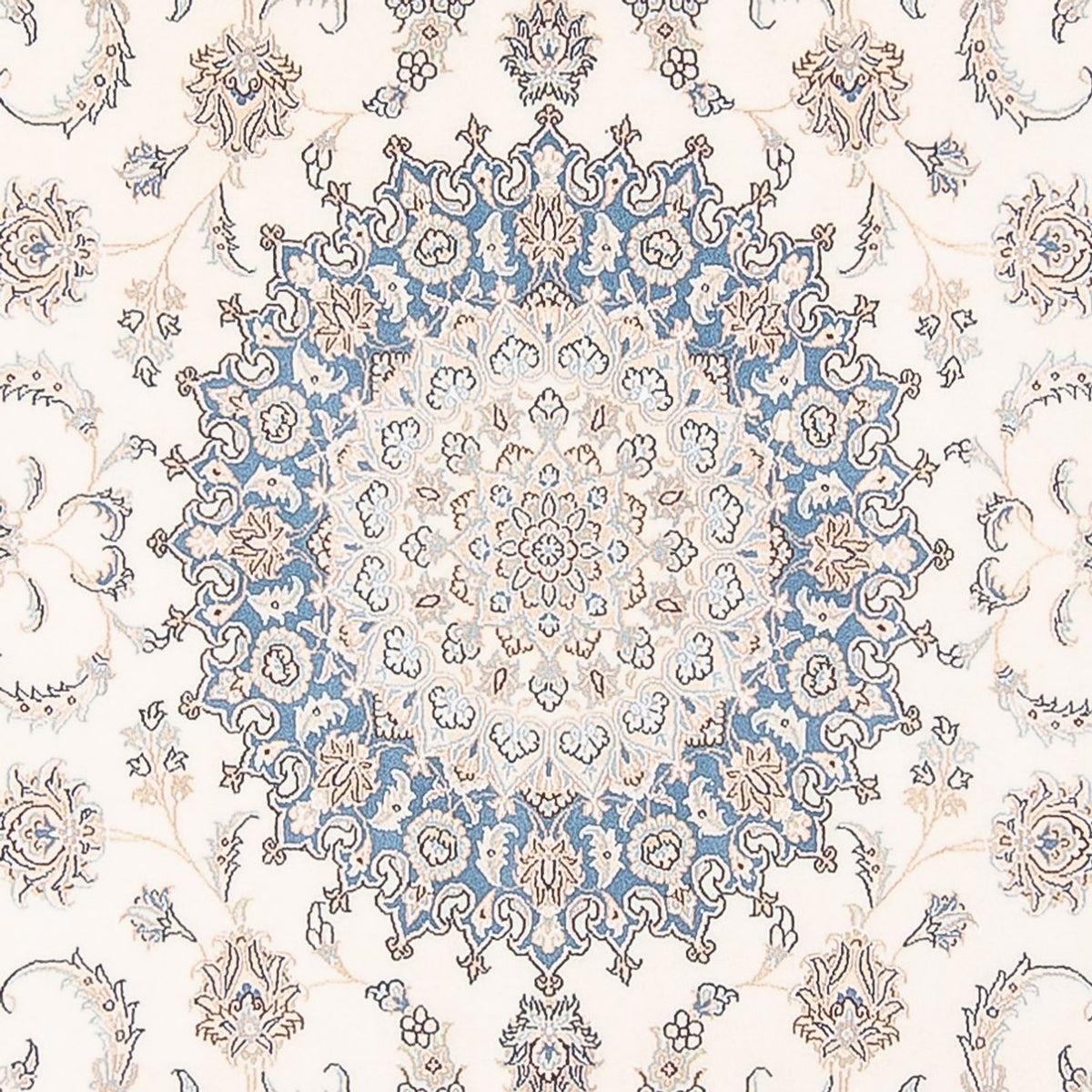 Tapis persan - Nain - Premium - 298 x 200 cm - crème