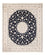Tapis persan - Nain - 280 x 227 cm - bleu foncé
