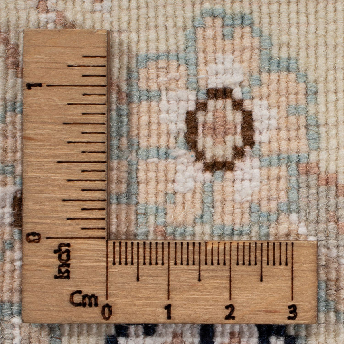 Tapis persan - Nain - 280 x 227 cm - bleu foncé