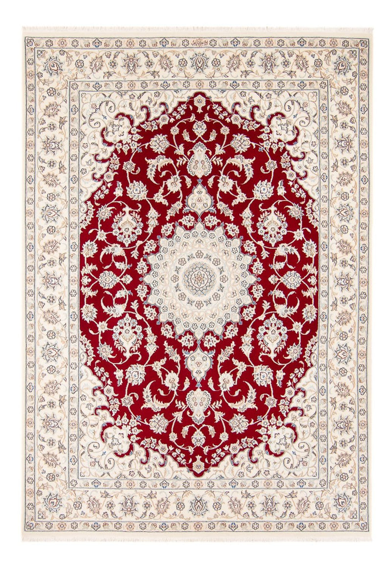 Tapis persan - Nain - 242 x 168 cm - rouge