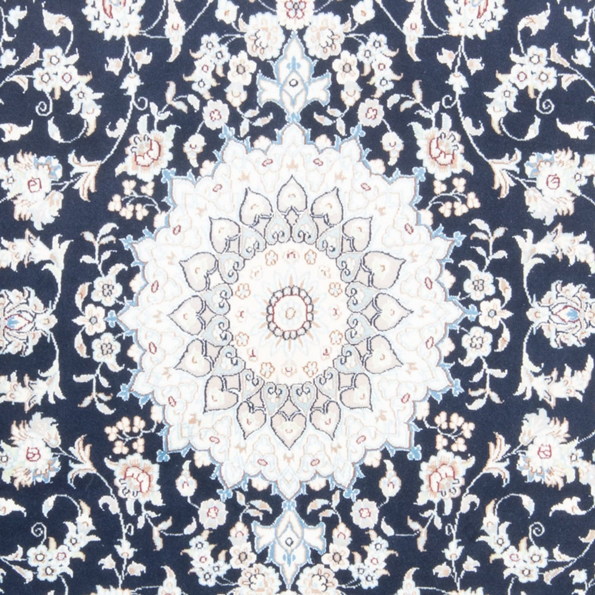 Tapis persan - Nain - Royal - 196 x 147 cm - bleu foncé
