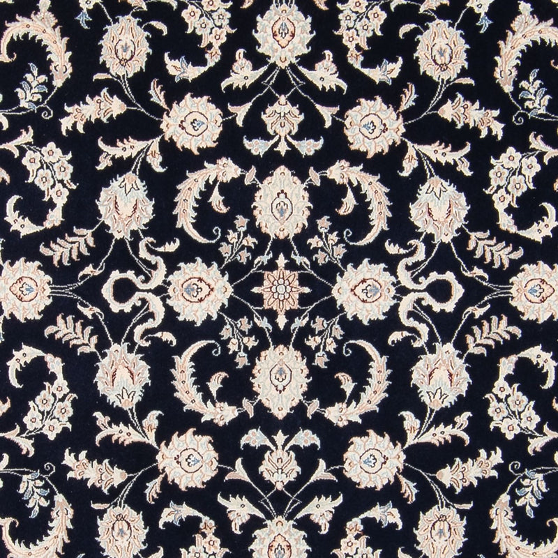 Tapis persan - Nain - 235 x 172 cm - bleu foncé