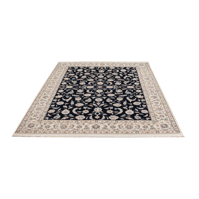Tapis persan - Nain - 235 x 172 cm - bleu foncé