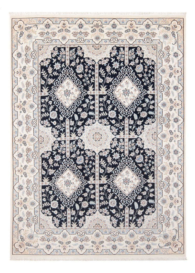 Tapis persan - Nain - Premium - 205 x 153 cm - bleu foncé