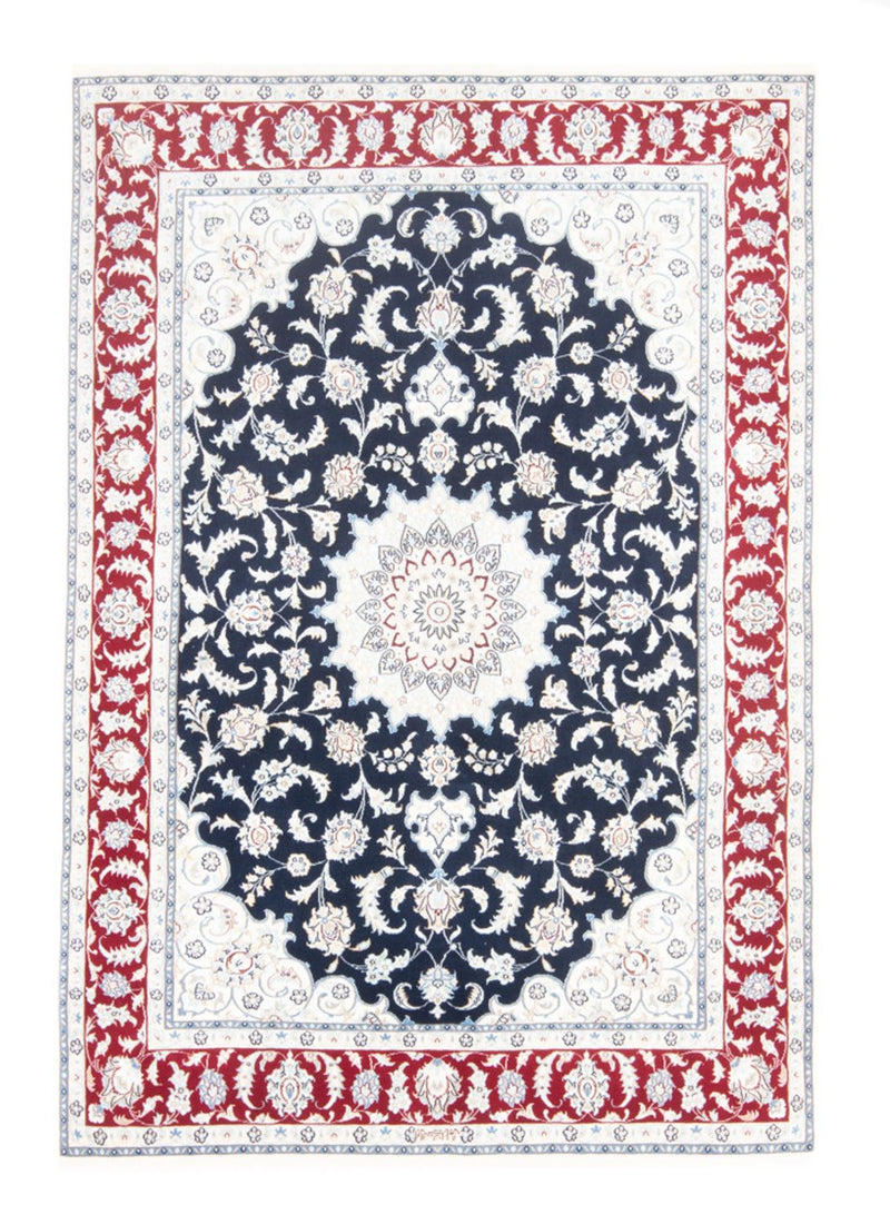 Tapis persan - Nain - Royal - 203 x 145 cm - bleu foncé