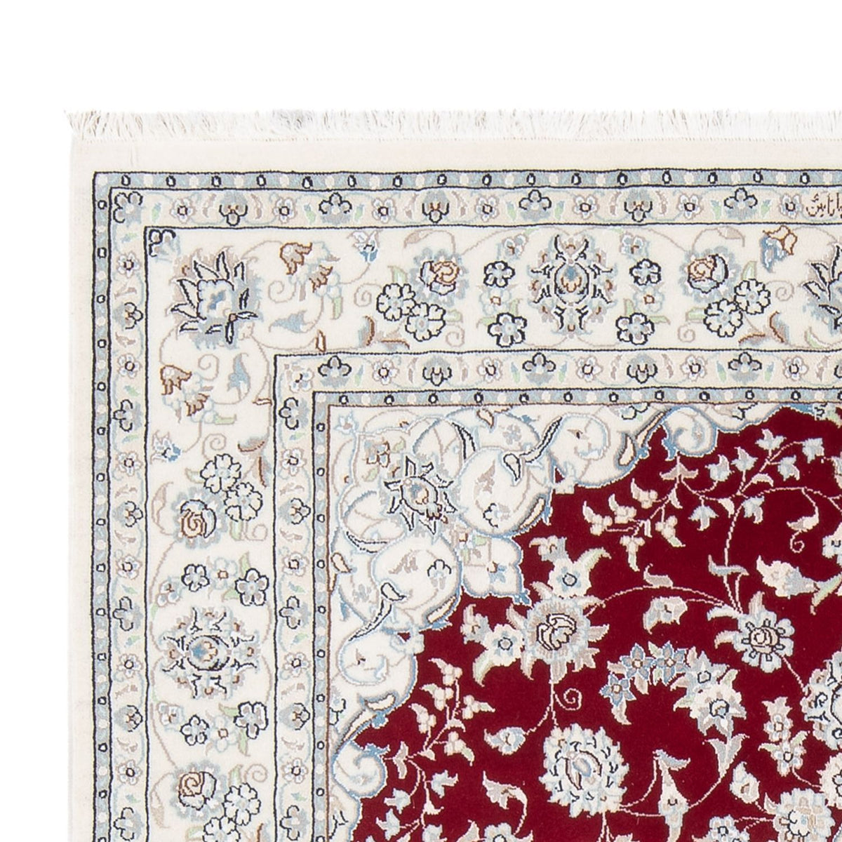 Tapis persan - Nain - Premium - 200 x 146 cm - rouge