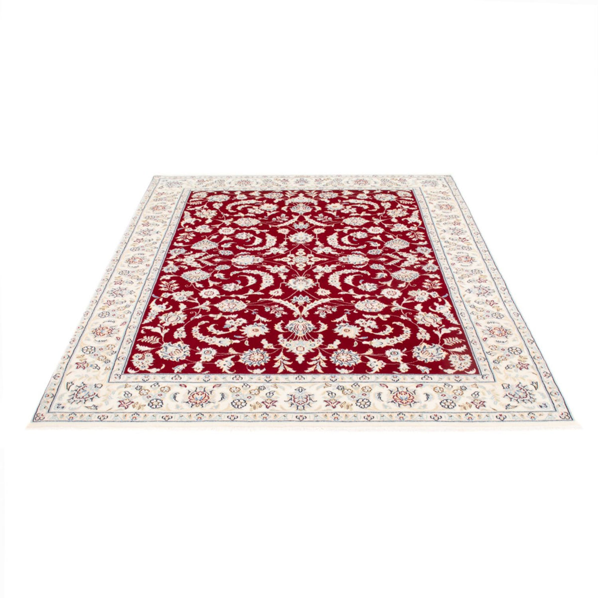 Tapis persan - Nain - Royal - 200 x 150 cm - rouge