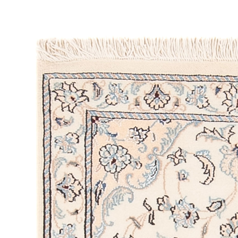 Tapis persan - Nain - 95 x 55 cm - crème