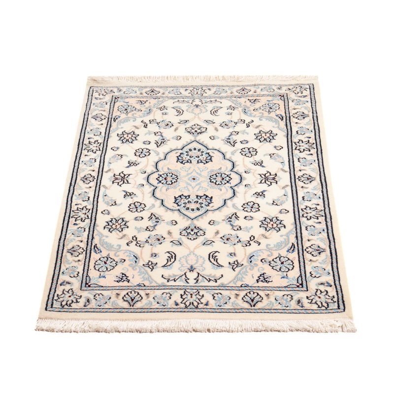 Tapis persan - Nain - 95 x 55 cm - crème