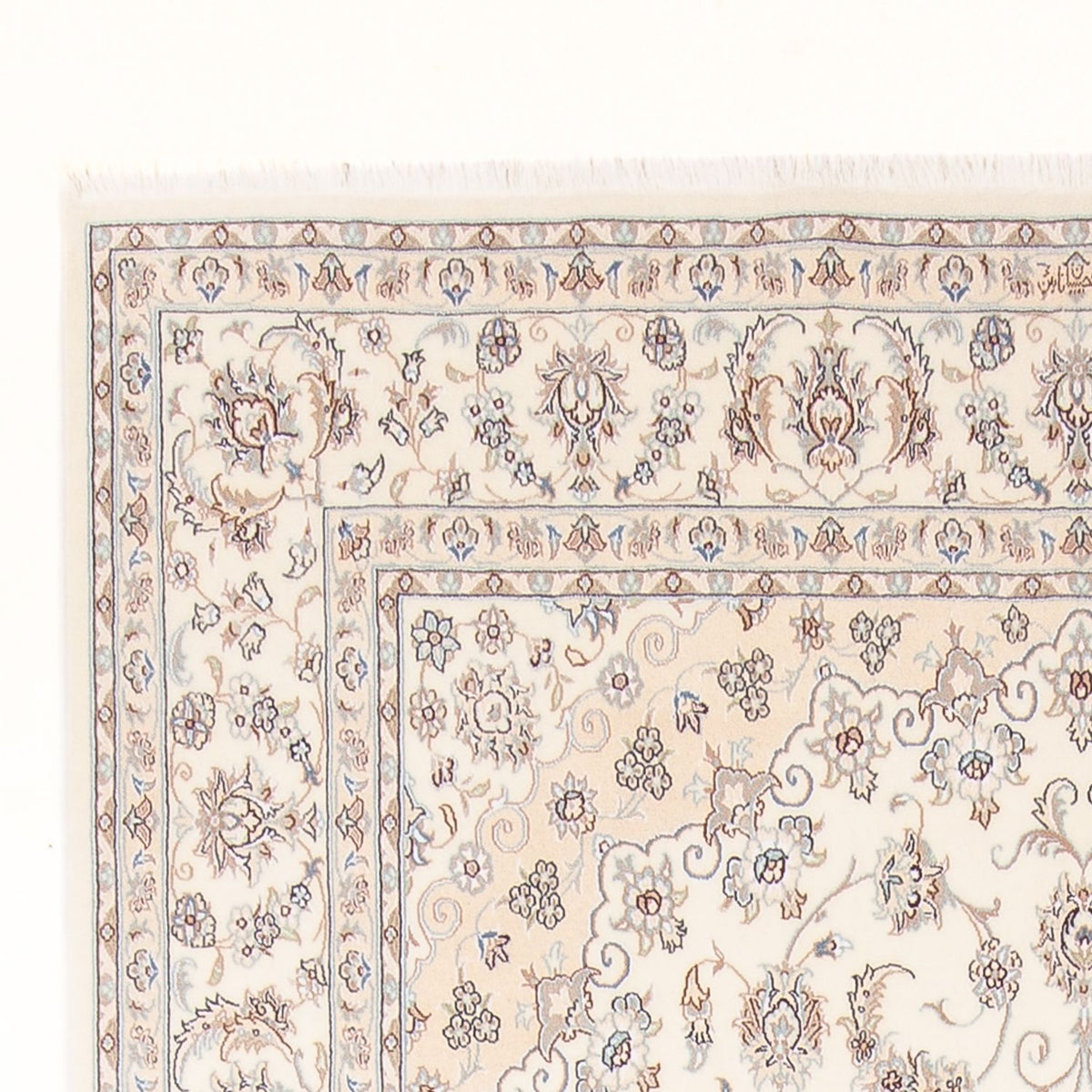 Tapis persan - Nain - Premium - 307 x 200 cm - crème