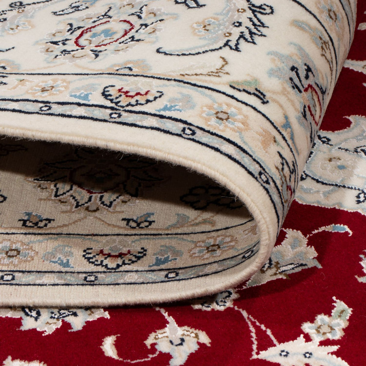 Tapis persan - Nain - 237 x 168 cm - rouge