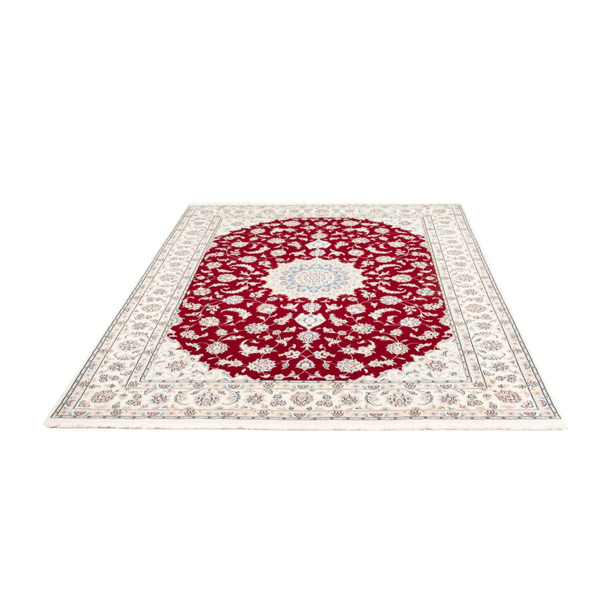 Tapis persan - Nain - 237 x 168 cm - rouge
