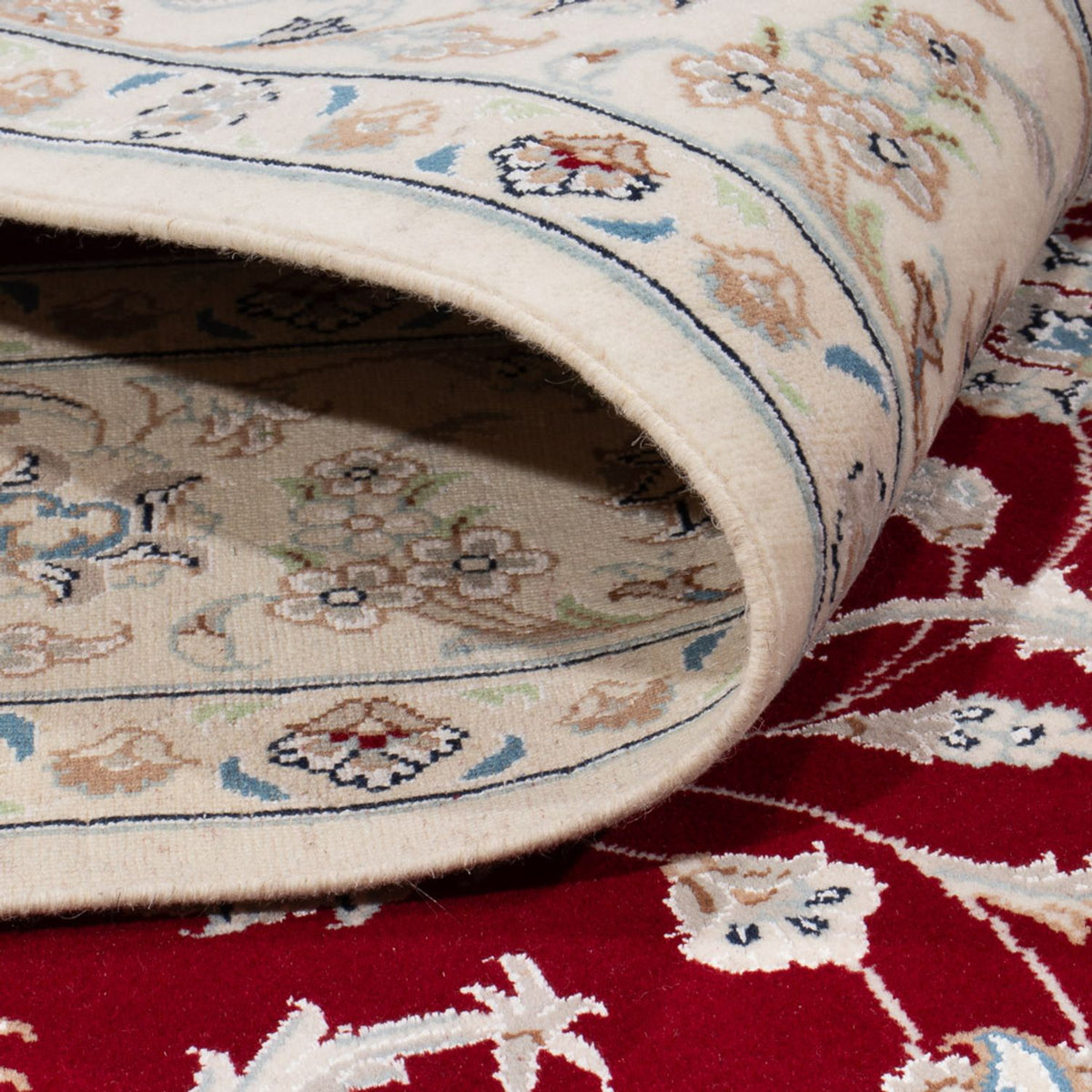 Tapis persan - Nain - 236 x 169 cm - rouge