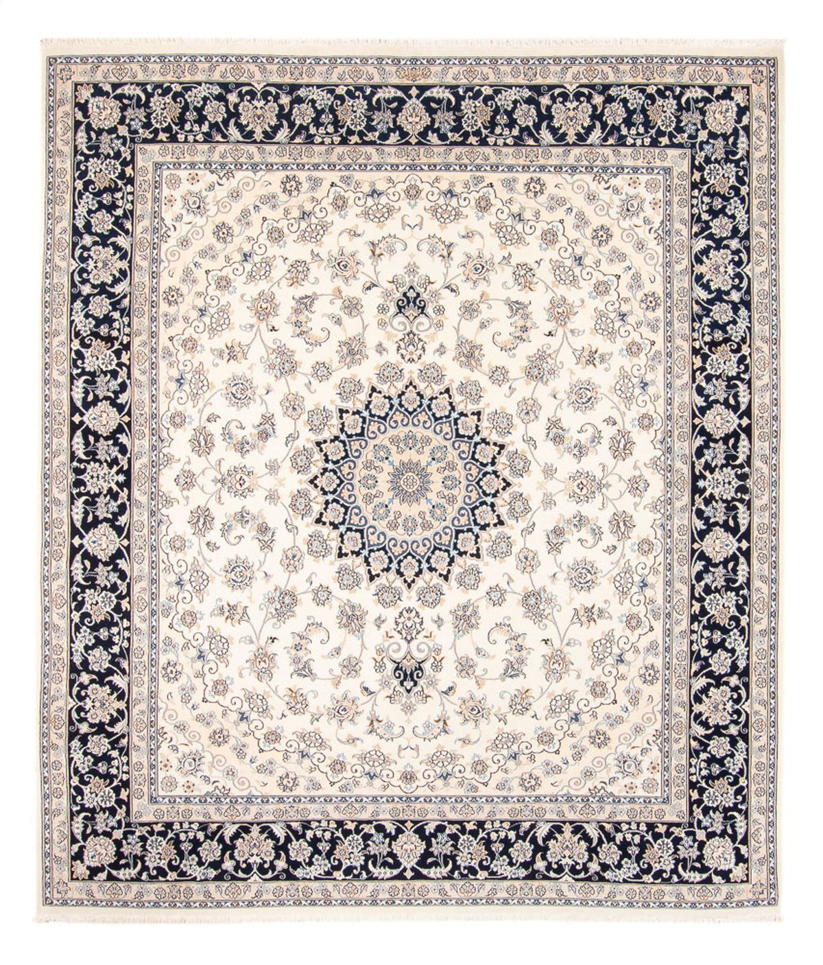 Tapis persan - Nain - 265 x 225 cm - crème