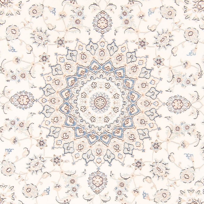 Tapis persan - Nain ronde  - 200 x 200 cm - crème