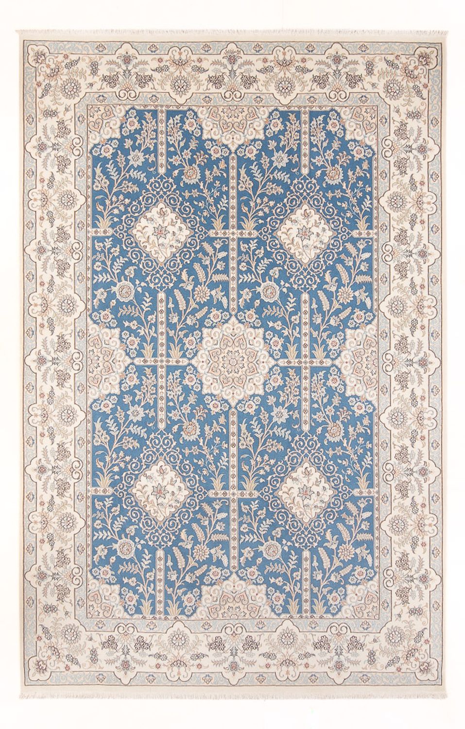 Tapis persan - Nain - Premium - 298 x 200 cm - bleu clair