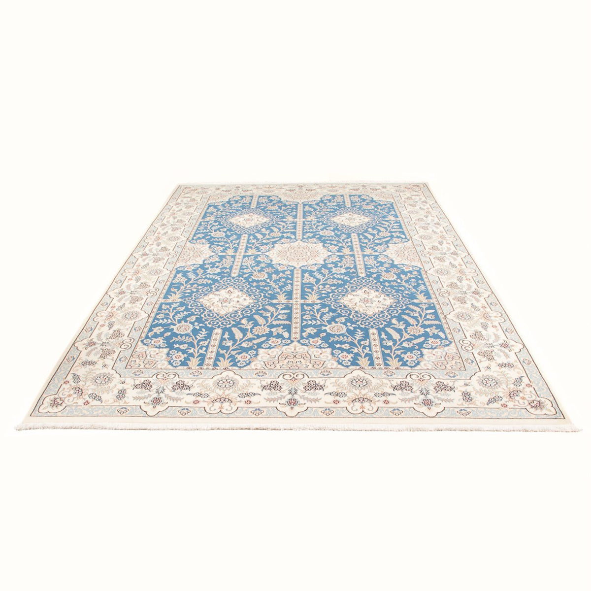 Tapis persan - Nain - Premium - 298 x 200 cm - bleu clair