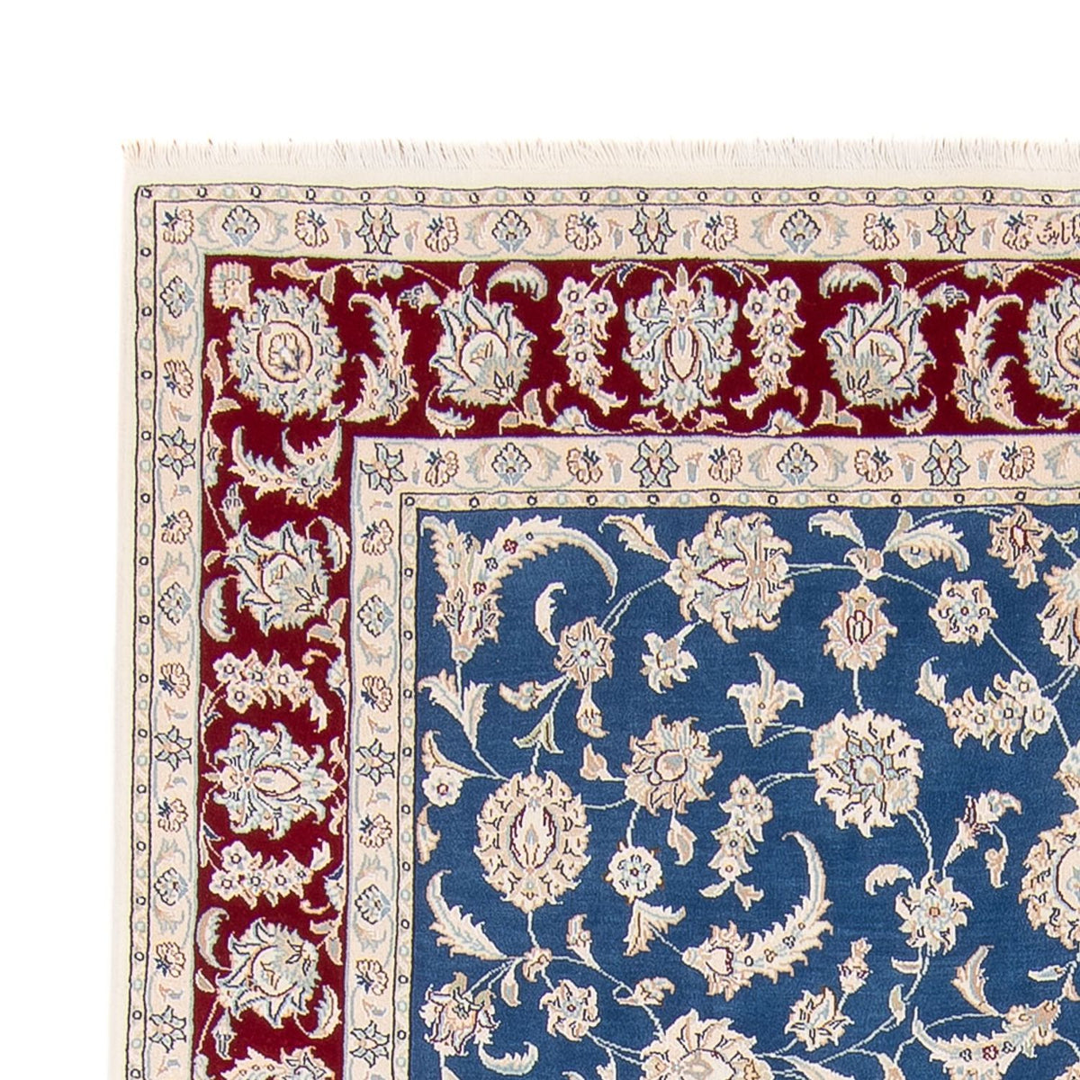 Tapis persan - Nain - 244 x 171 cm - bleu