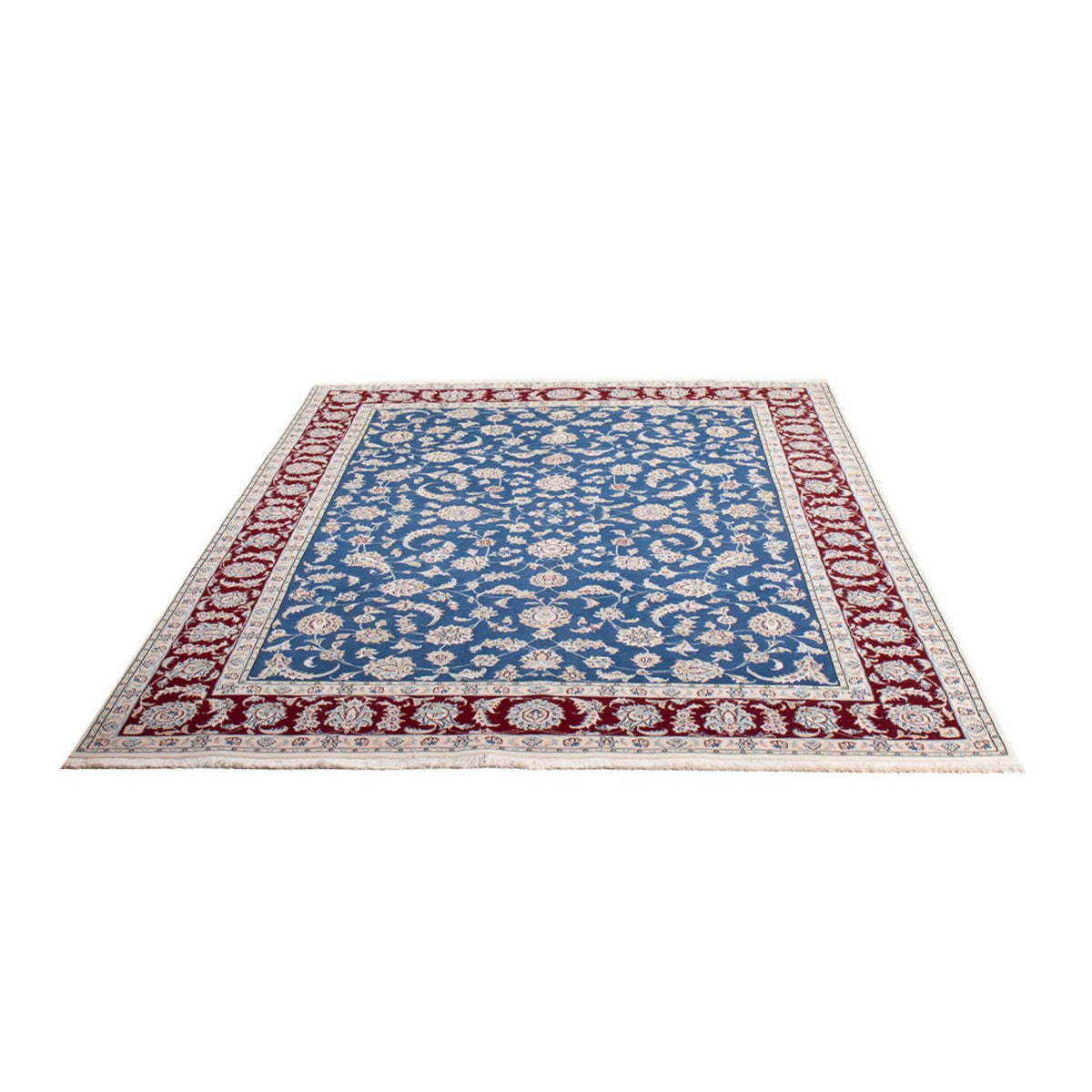 Tapis persan - Nain - 244 x 171 cm - bleu