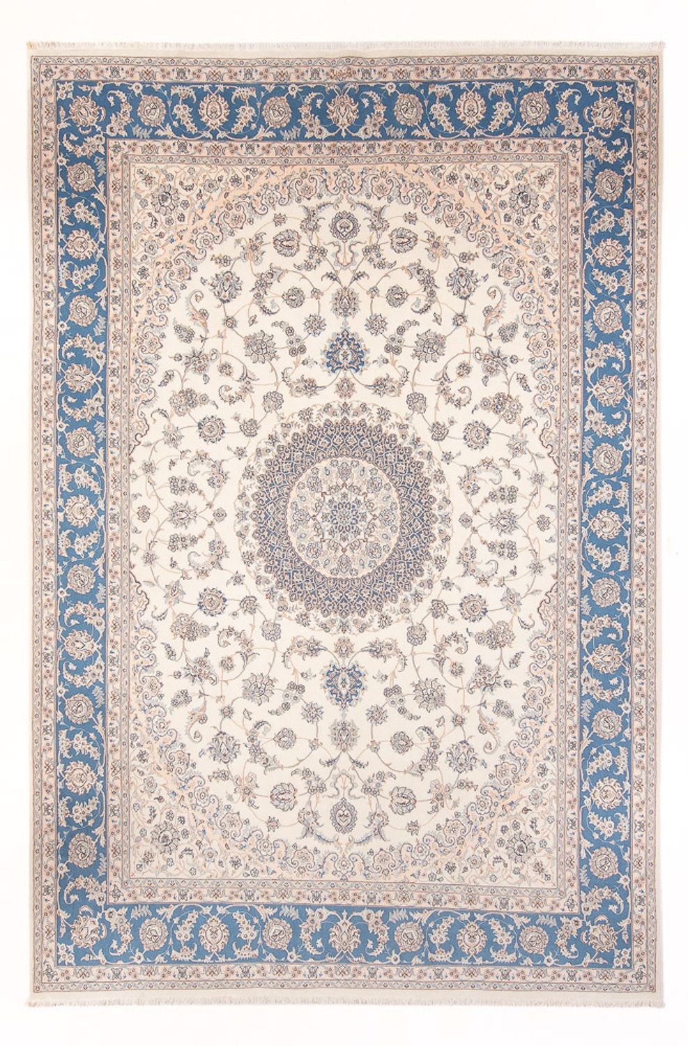 Tapis persan - Nain - Premium - 353 x 248 cm - crème