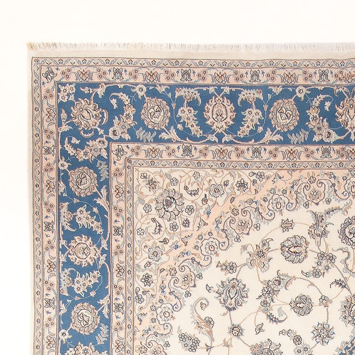 Tapis persan - Nain - Premium - 353 x 248 cm - crème