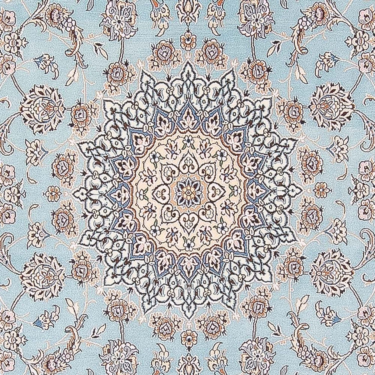 Tapis persan - Nain - Premium - 308 x 200 cm - bleu clair