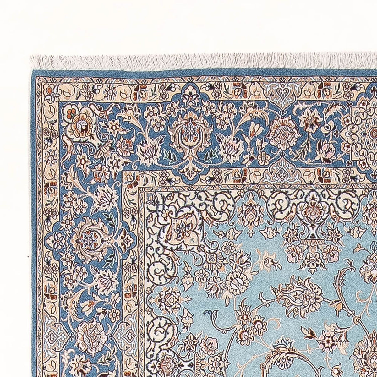 Tapis persan - Nain - Premium - 308 x 200 cm - bleu clair