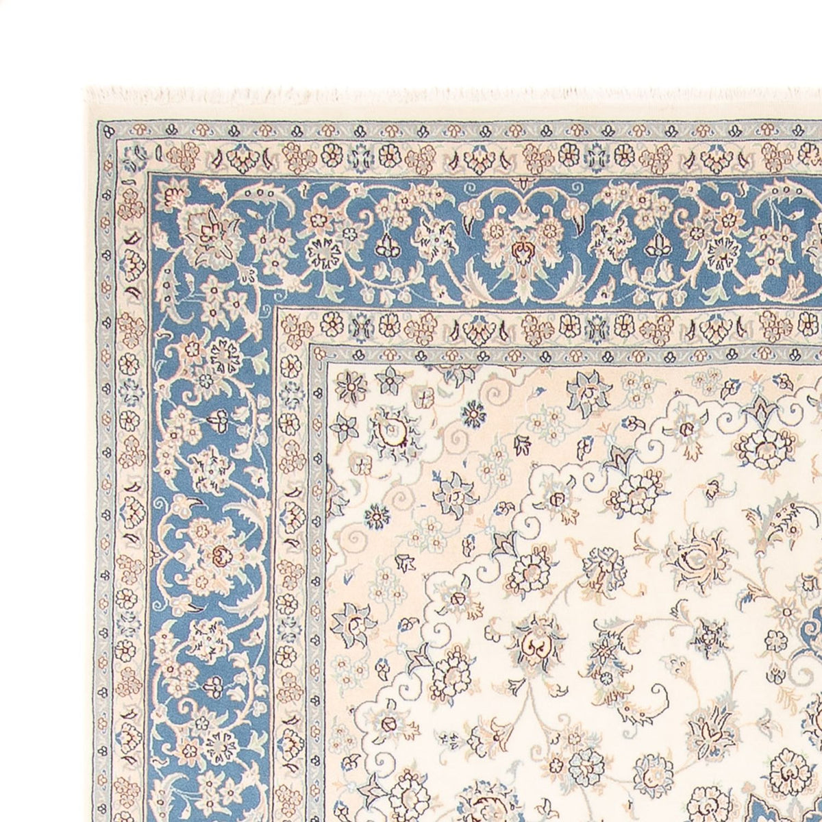 Tapis persan - Nain - 258 x 224 cm - crème