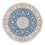 Tapis persan - Nain - Premium ronde - 152 x 150 cm - bleu
