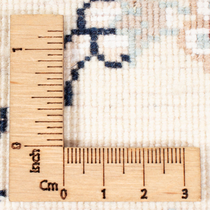 Tapis de couloir Tapis persan - Nain - Premium - 350 x 87 cm - crème