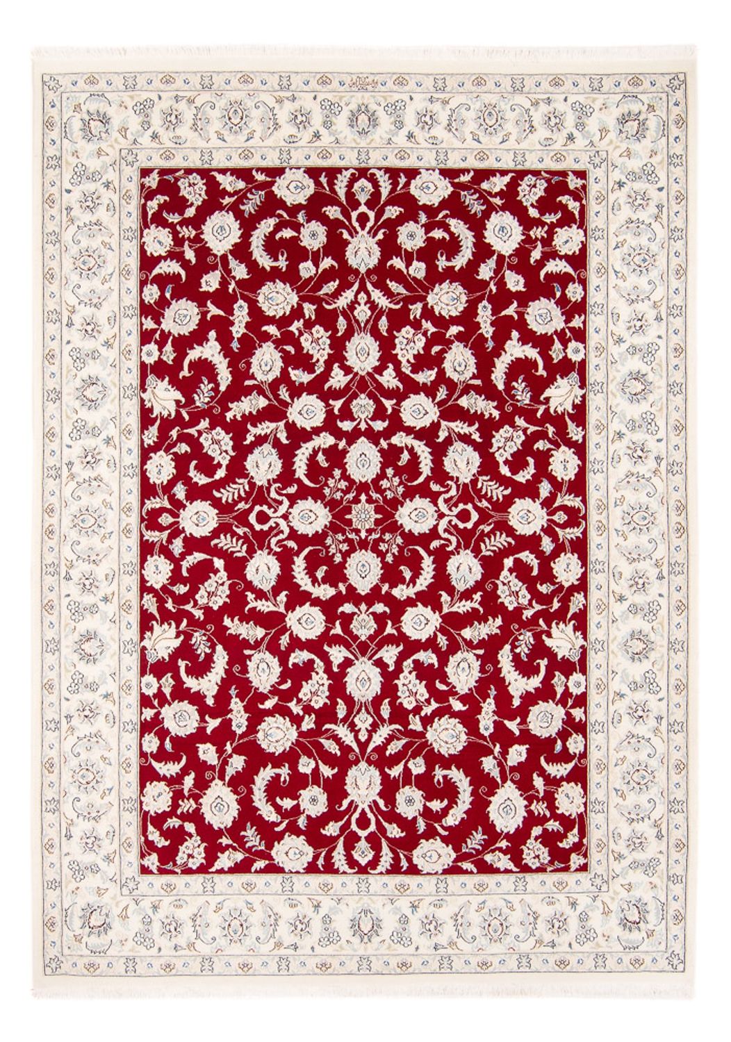 Tapis persan - Nain - 232 x 171 cm - rouge