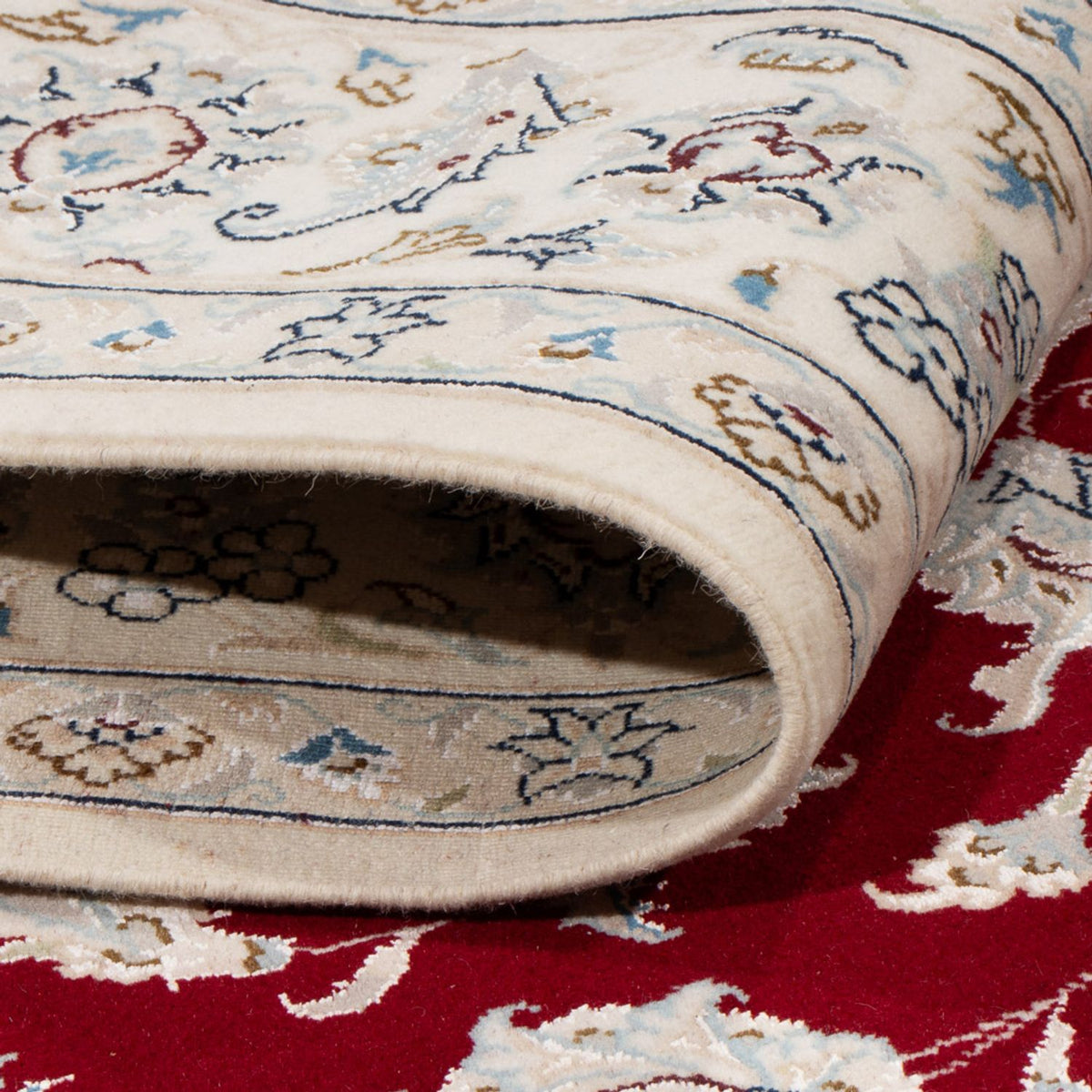 Tapis persan - Nain - 232 x 171 cm - rouge