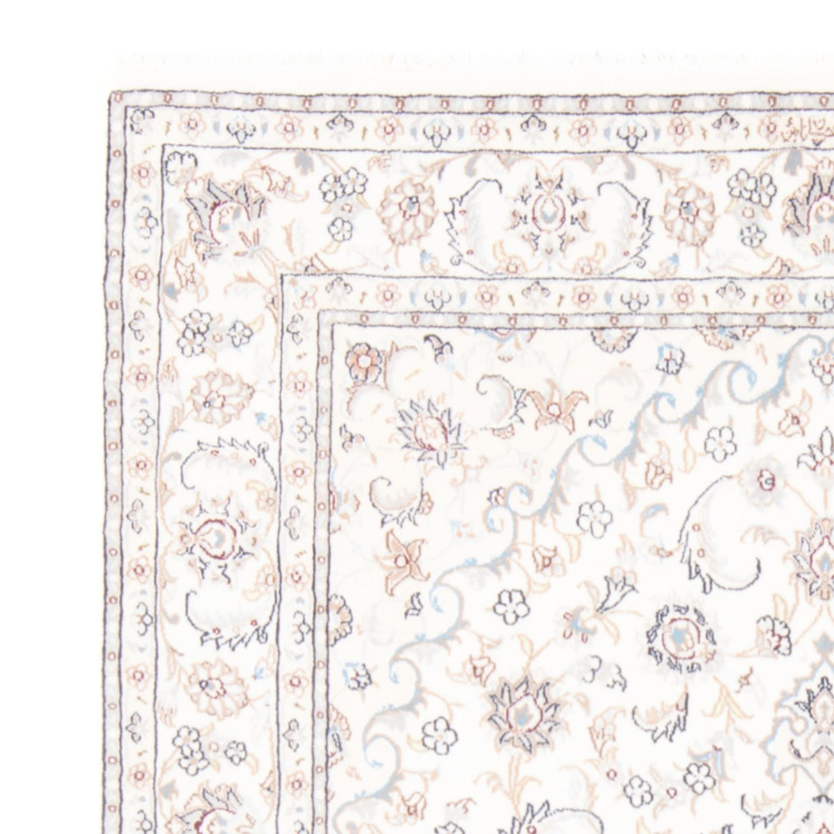 Tapis persan - Nain - Royal - 202 x 149 cm - crème