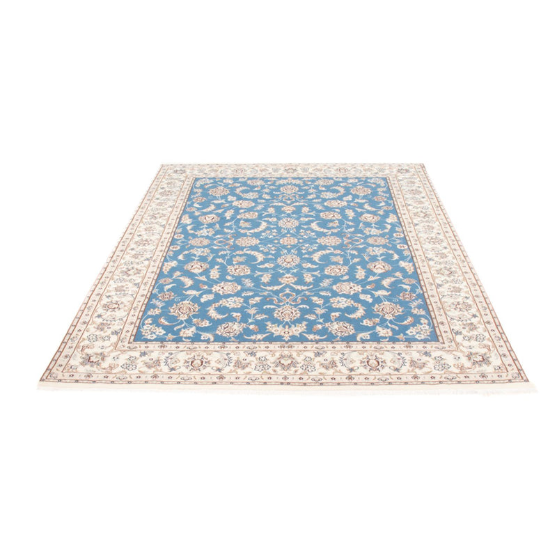 Tapis persan - Nain - Royal - 210 x 149 cm - bleu clair