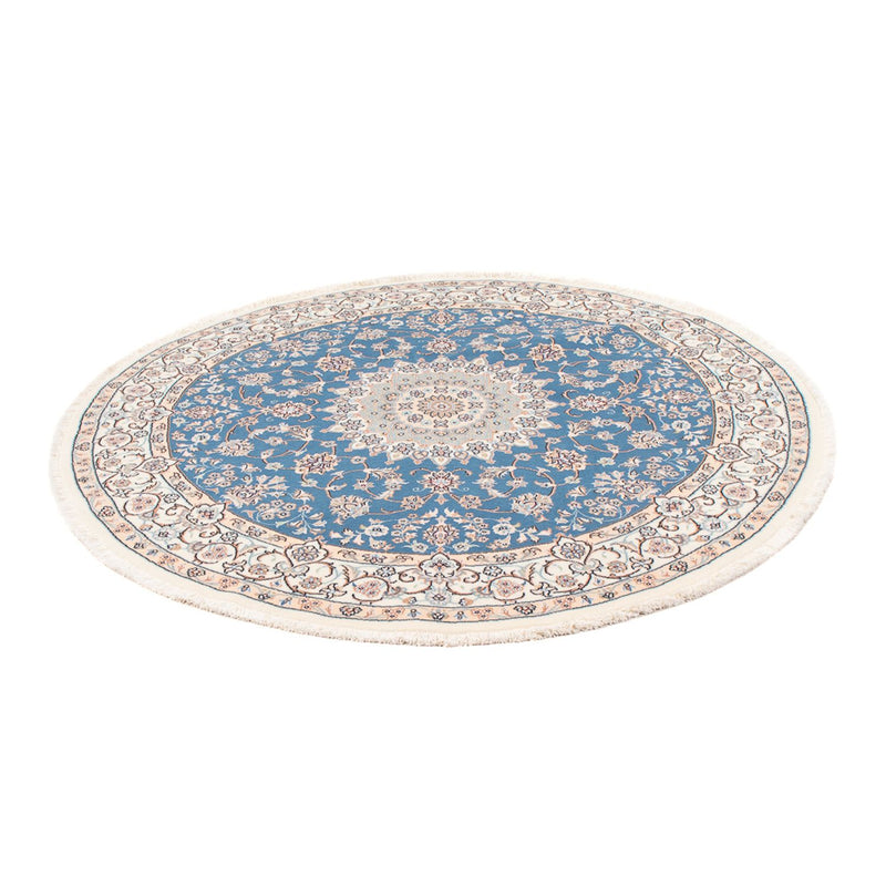 Tapis persan - Nain - Premium ronde  - 154 x 151 cm - bleu