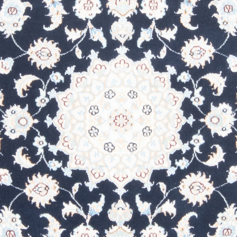 Tapis de couloir Tapis persan - Nain - Royal - 197 x 80 cm - bleu foncé