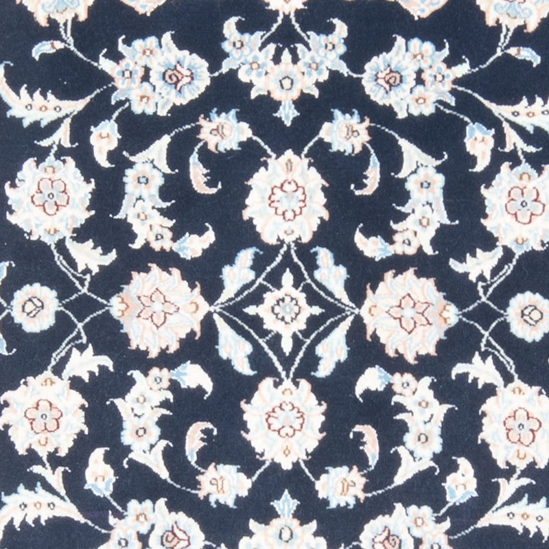 Tapis de couloir Tapis persan - Nain - Royal - 198 x 81 cm - bleu foncé