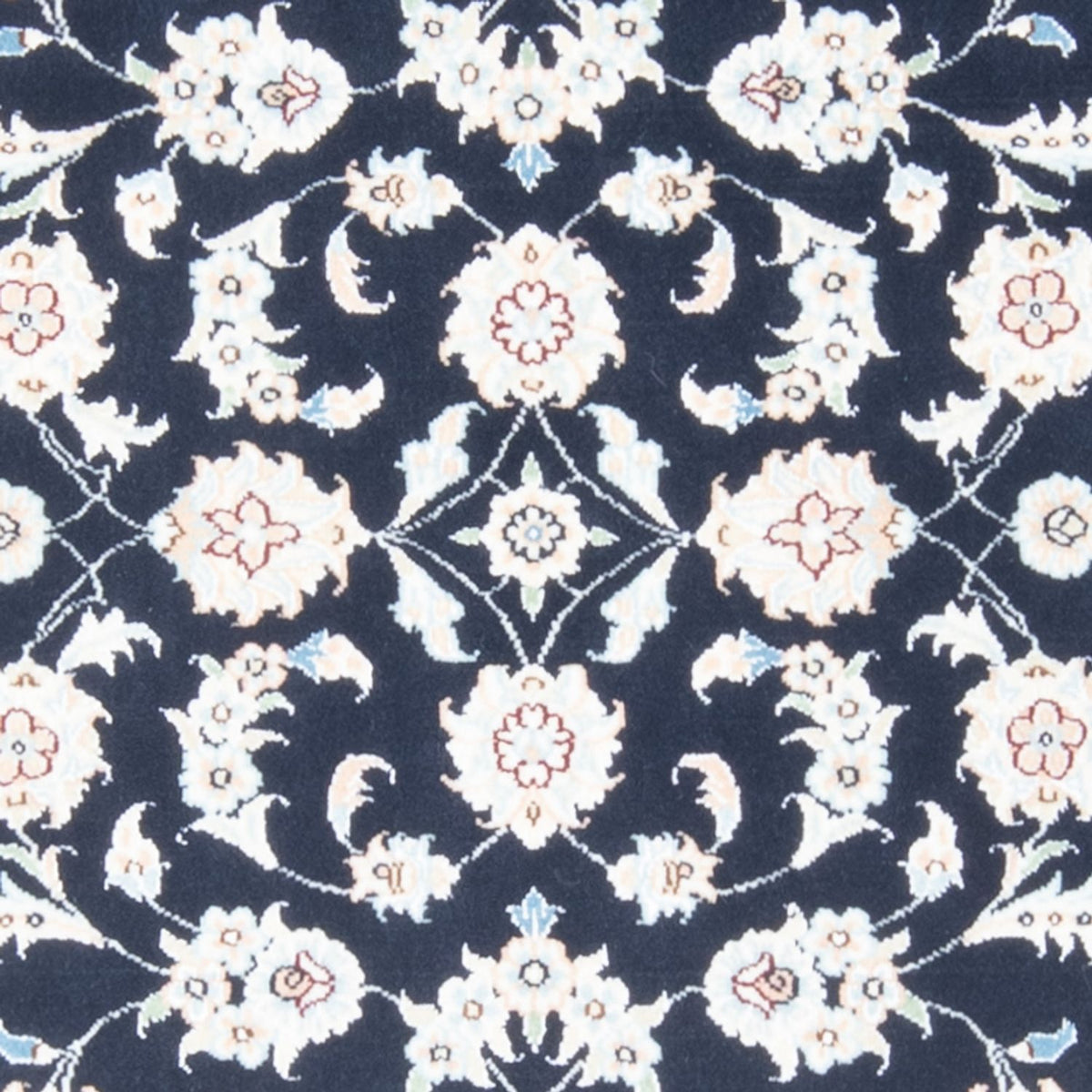 Tapis de couloir Tapis persan - Nain - Royal - 197 x 80 cm - bleu foncé