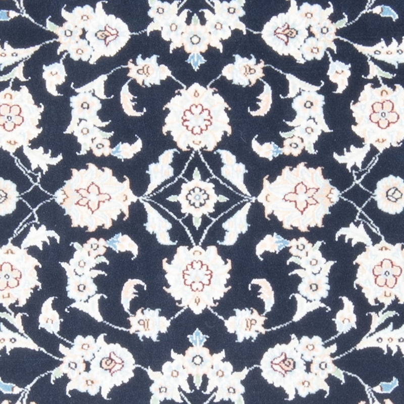 Tapis de couloir Tapis persan - Nain - Royal - 197 x 80 cm - bleu foncé